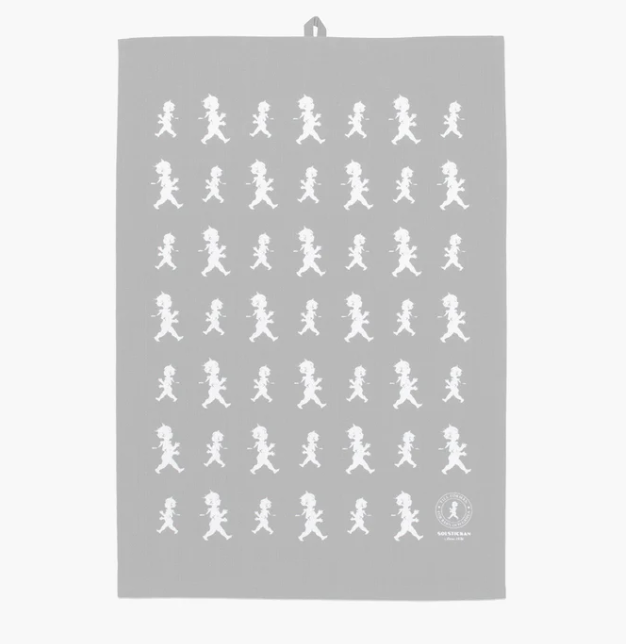 Kökshandduk 50x70 cm Grå/Vit