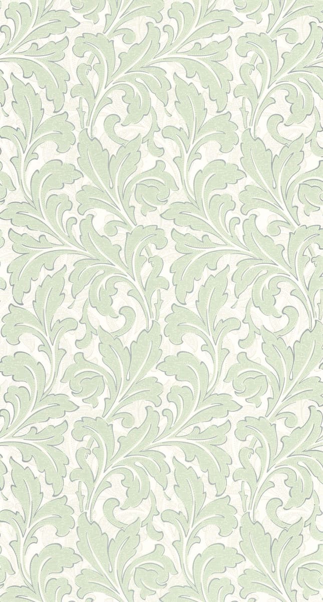 Casadeco - Acanthe Vert Amande Arts & Crafts