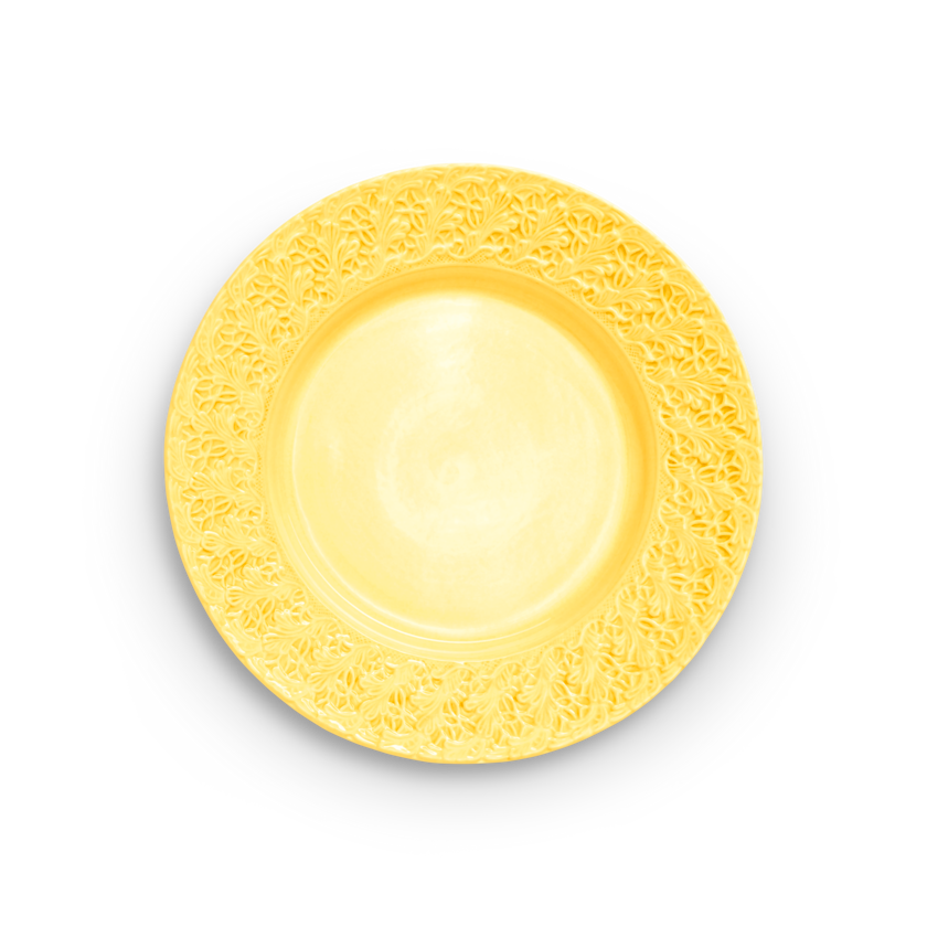 Lace Tallrik 32 cm Gul