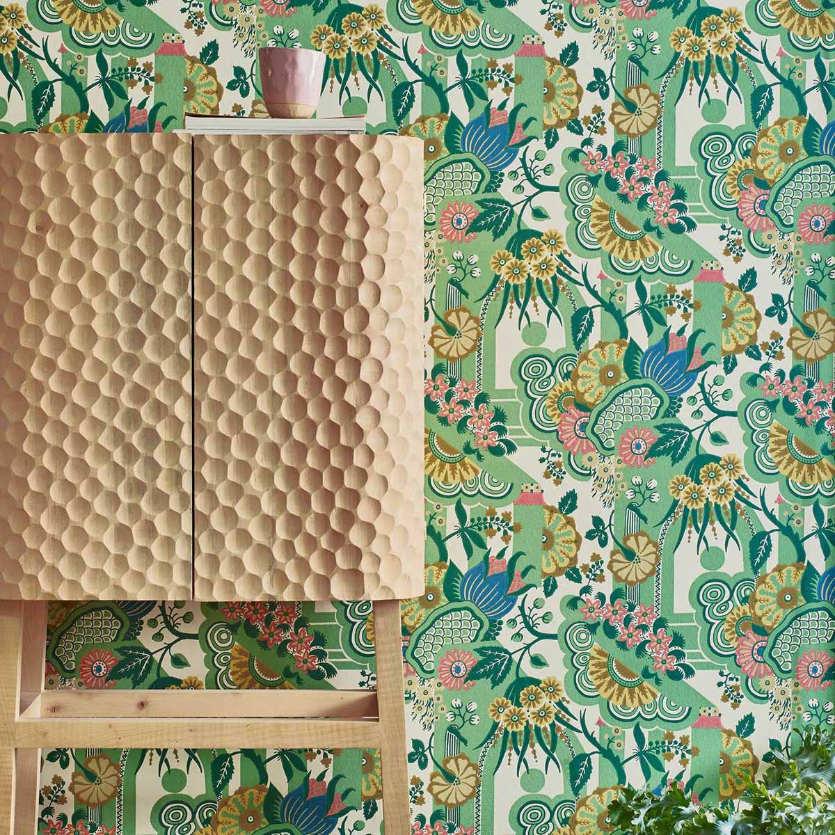 Carma - Pineapple Garden verde V&A Decorative Papers 2