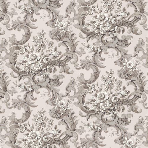 Lim & Handtryck - Franska Buketten - Grå/Rosa x109-31