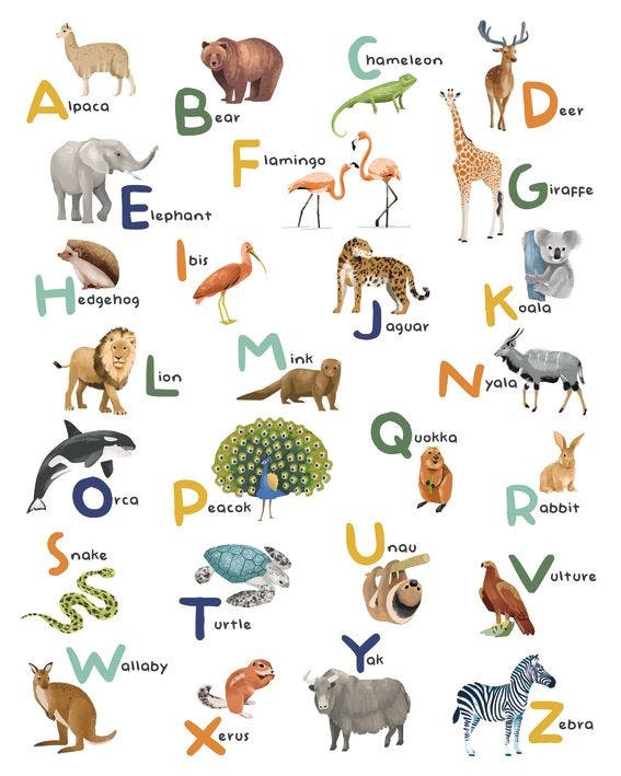 LET S LEARN THE ALPHABET LES MINI MONDES