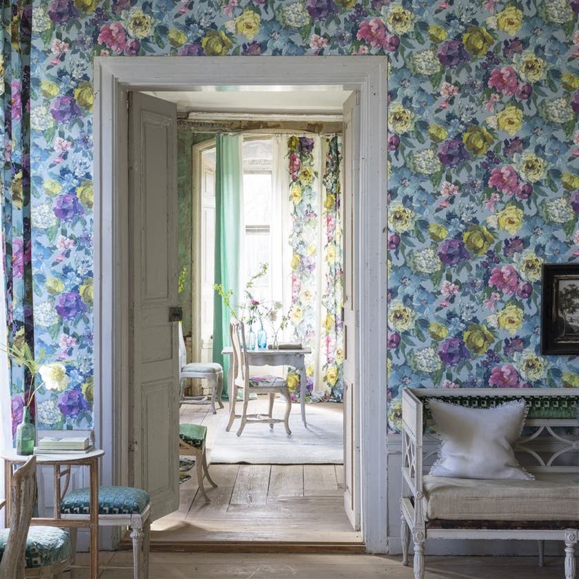 Designers Guild - Roseto - Wide Caprifoglio Wallpapers
