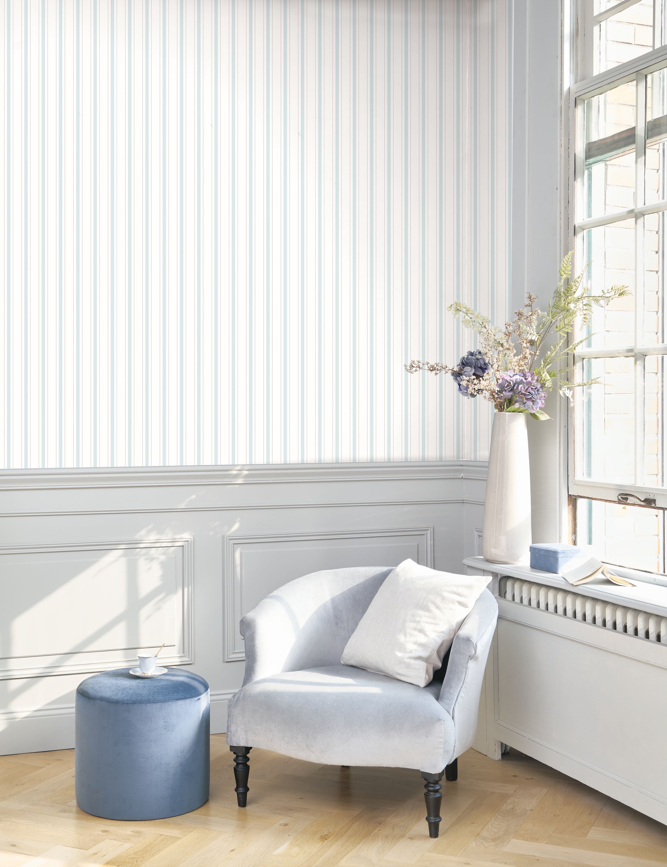 Casadeco Rayure Bleu Doux