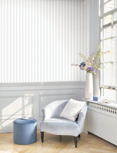 Casadeco Rayure Bleu Doux