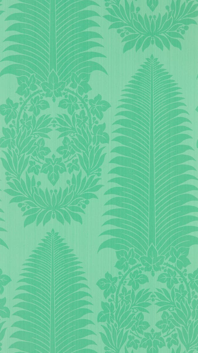 Zoffany - Marsden`s Palm Damask Pal Cotswolds Manor Wallpaper