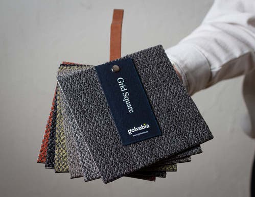 Grid Square Black Golvabia Textilgolv