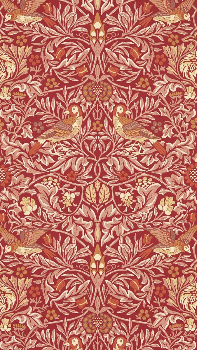 Bird Madder/Weld Emery Walker`s House Wall