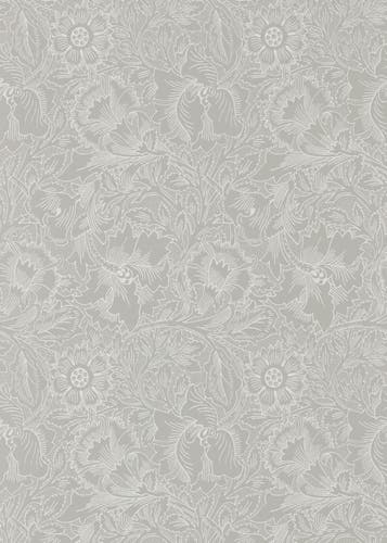 Morris & Co - Pure Poppy Dove/Chalk Morris Pure Wallpapers
