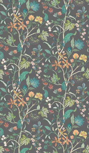 Osborne & Little - Chellah Byzance Chellah Charcoal.