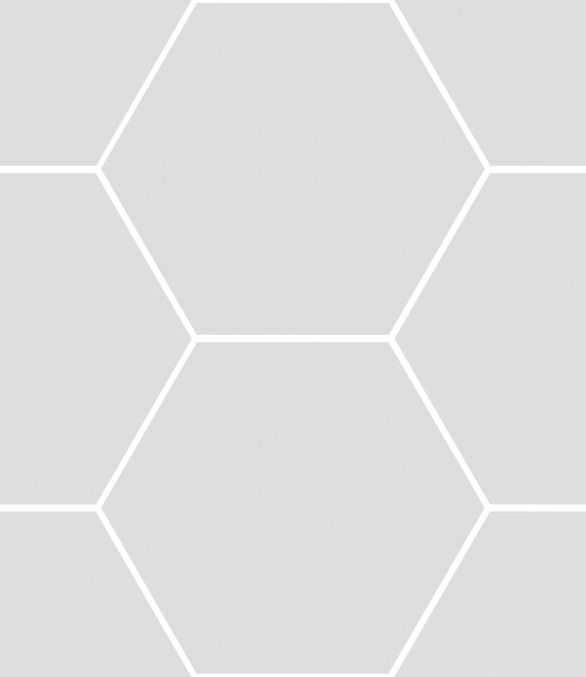 Haze Silver matt hexagon 15x17