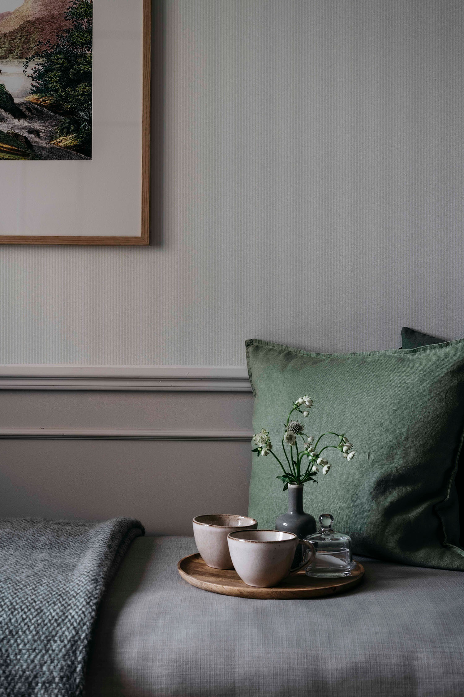 Duro - Arvid, Vit/Vit Småmönstrat