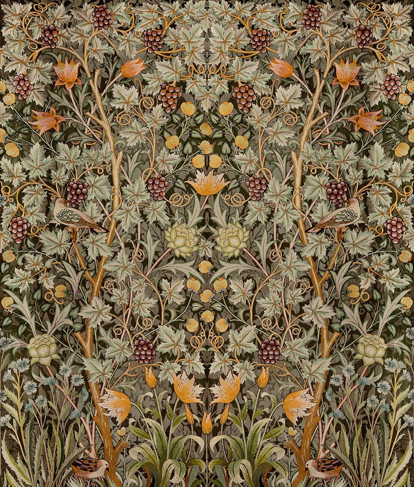 Midbec Tapeter - Vine Embroidery