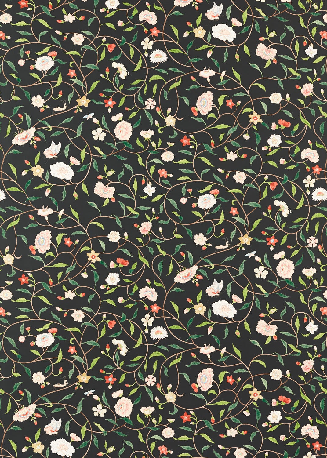 Zoffany - Henrietta`s Trail Vine Bl Arcadian Thames Wallpaper