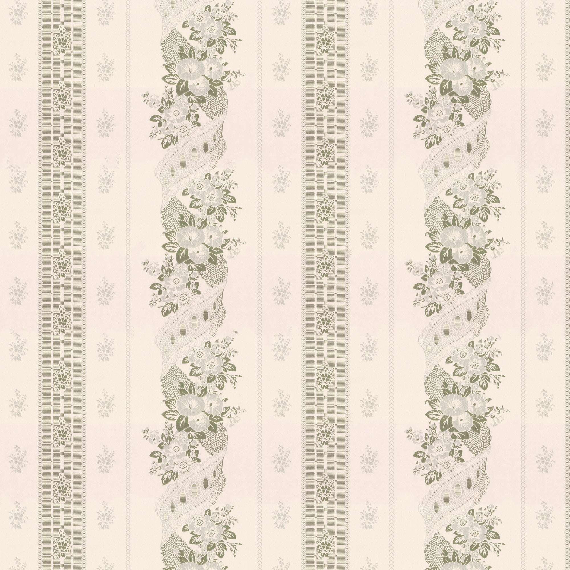 Lim & Handtryck - Felice Eleonore - Vit/Grön x114-54