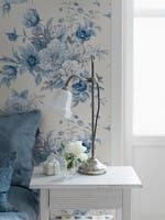 Floral Charm - Blue & White