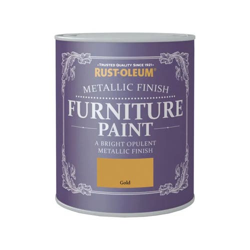 Metallic Finish Furniture Paint - Silver - 750ml