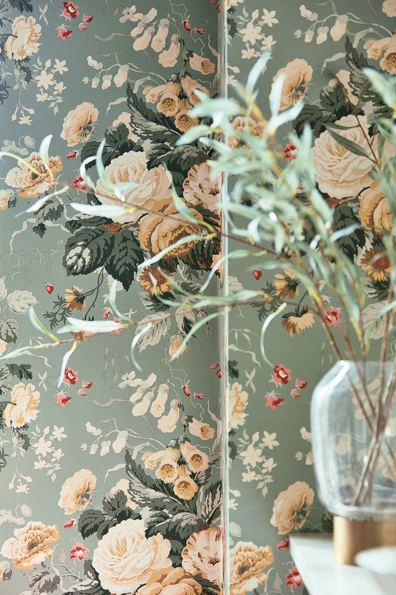 Sanderson - Stapleton Park Sage/Honey Sanderson One Sixty Wallp