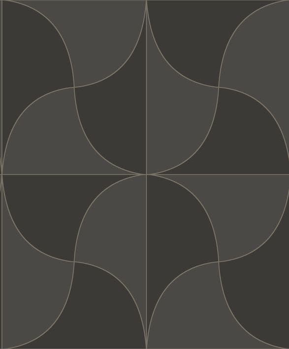 Casadeco - Virevolte Noir Reglisse Alchimie Cad