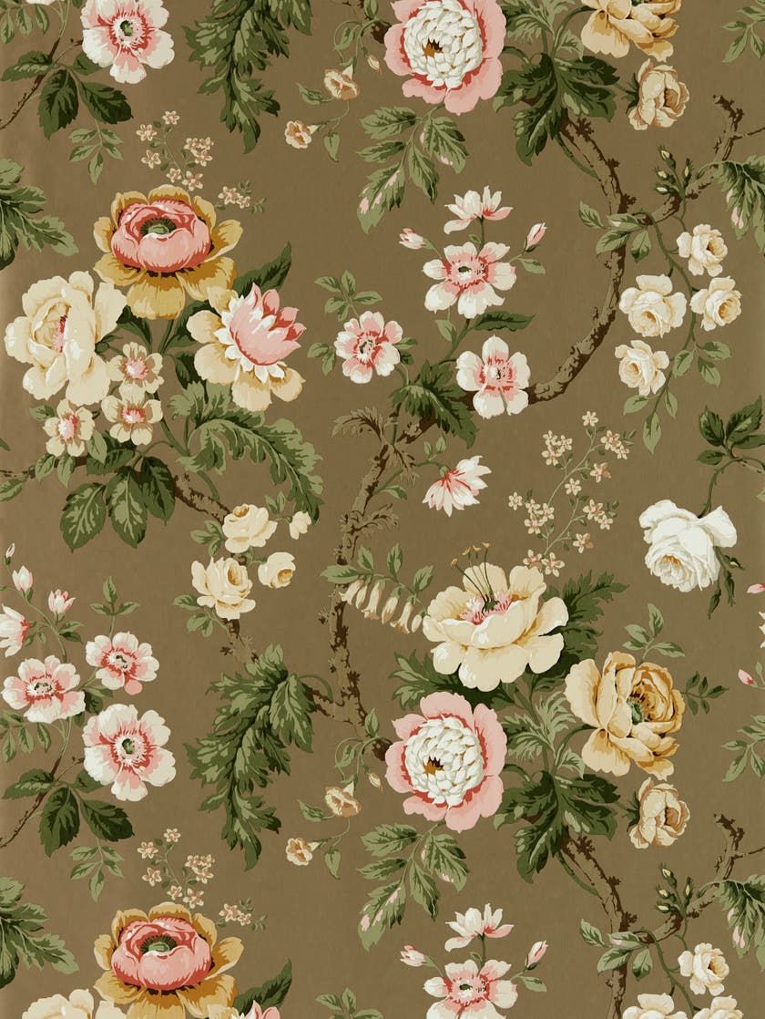 Sanderson - Hykenham Gold Metallic/Ro Sanderson One Sixty Wallp