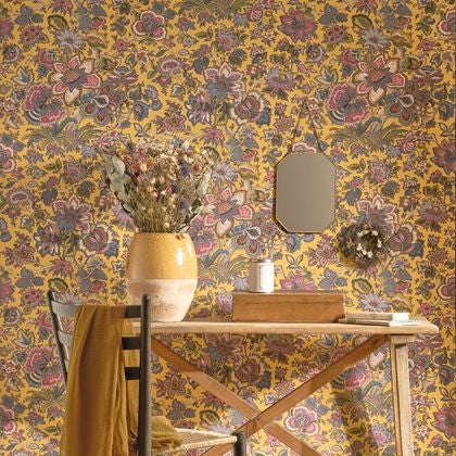 Casadeco - Provence Multico Fond Jau Les Belles Toiles De Jouy
