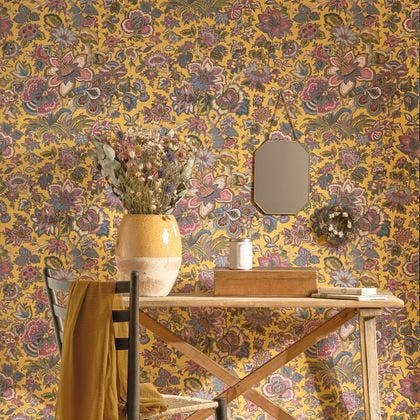 Casadeco - Provence Multico Fond Jau Les Belles Toiles De Jouy