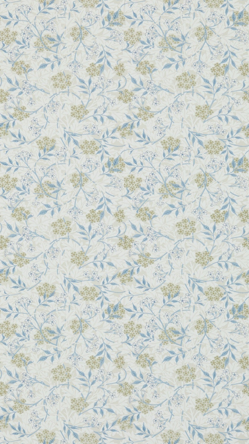 Morris & Co - Jasmine Ecru/Woad Morris 160th Anniversary