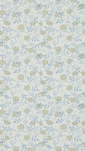 Morris & Co - Jasmine Ecru/Woad Morris 160th Anniversary