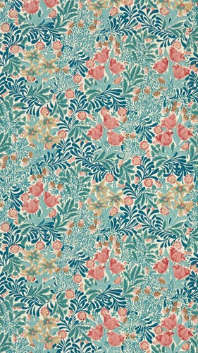 Morris & Co - Bower Indigo/Barbed Berry Emery Walker`s House Wall