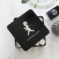 Värmeljuslåda Mattsvart/Silver