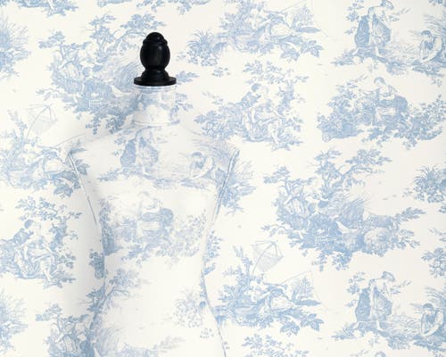Casadeco Scene D'Été Bleu Porcelaine
