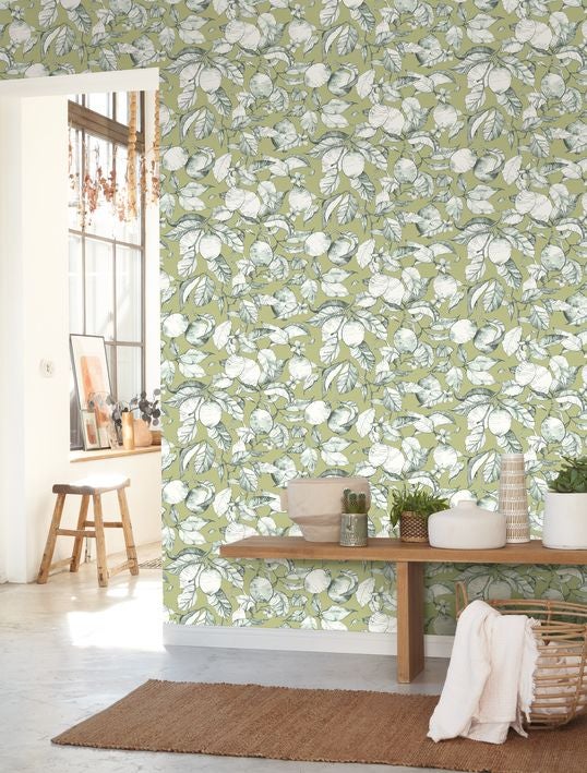 Casadeco - Lemon Tree Argile Verte Soliflore