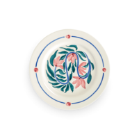 Flowers Tallrik Water Lilies 28 cm Vit