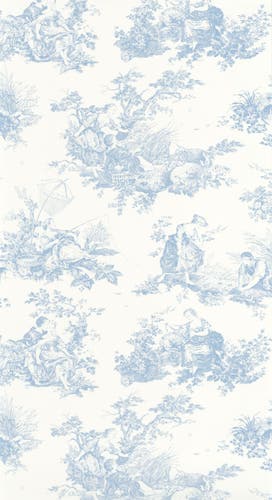 Casadeco Scene D'Été Bleu Porcelaine
