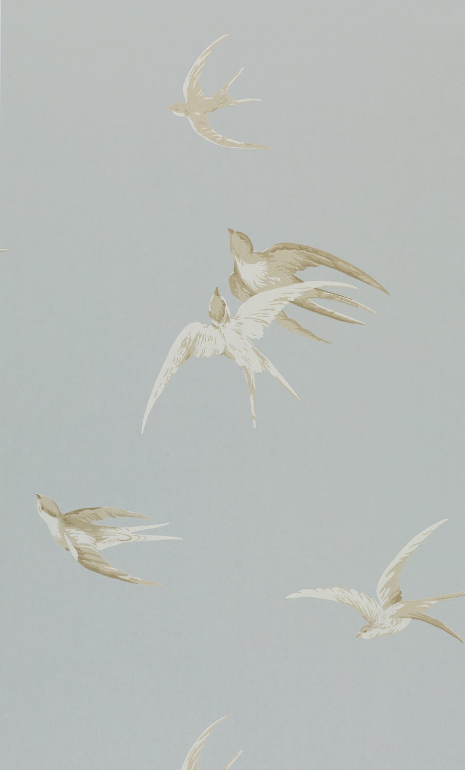 Sanderson - Swallows Silver Sanderson One Sixty Wallp