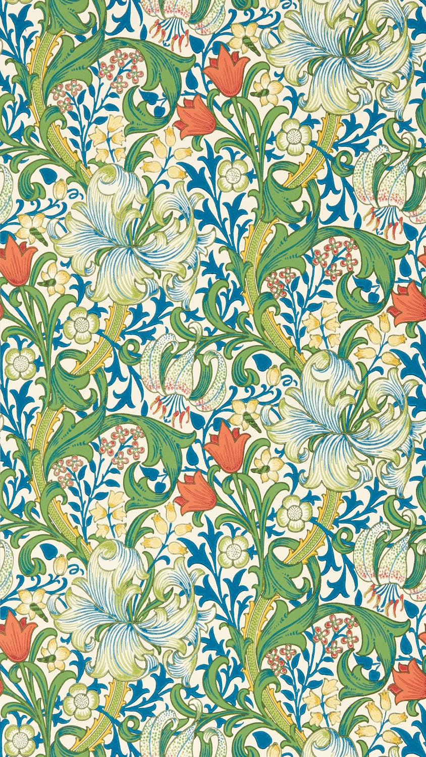 Morris & Co - Golden Lily Twister Bedford Park Wallpapers