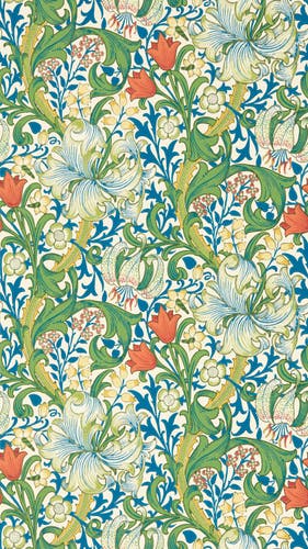 Morris & Co - Golden Lily Twister Bedford Park Wallpapers