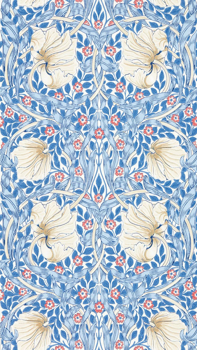 Morris & Co - Pimpernel Woad Simply Morris Wallpapers