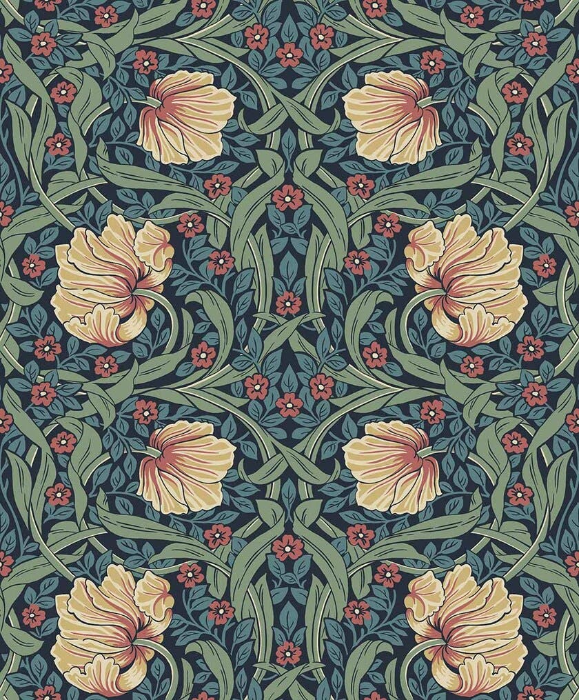 Peel & Stick Pimpernel Garden Bluestone & Clay NW54202