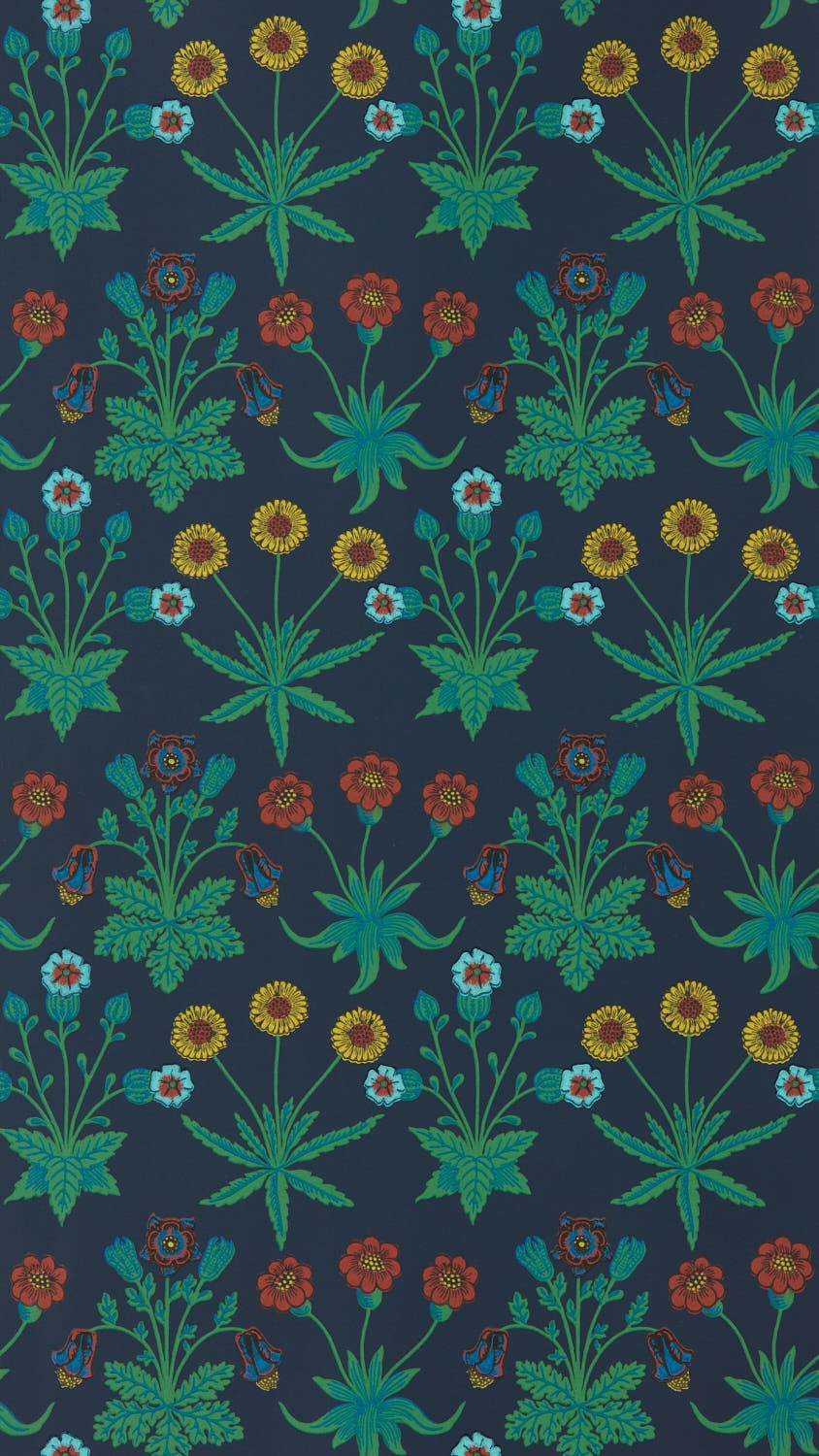 Morris & Co - Daisy Midnight Bedford Park Wallpapers