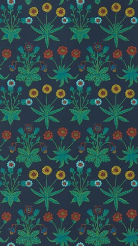 Morris & Co - Daisy Midnight Bedford Park Wallpapers