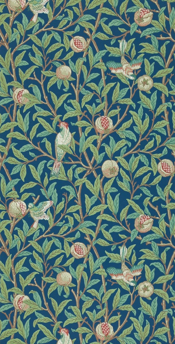 Bird & Pomegranate Blue/S Morris 160th Anniversary