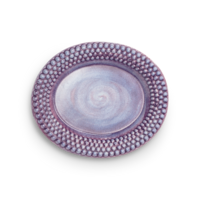 Bubbles Ovalt Fat 35 cm Lila
