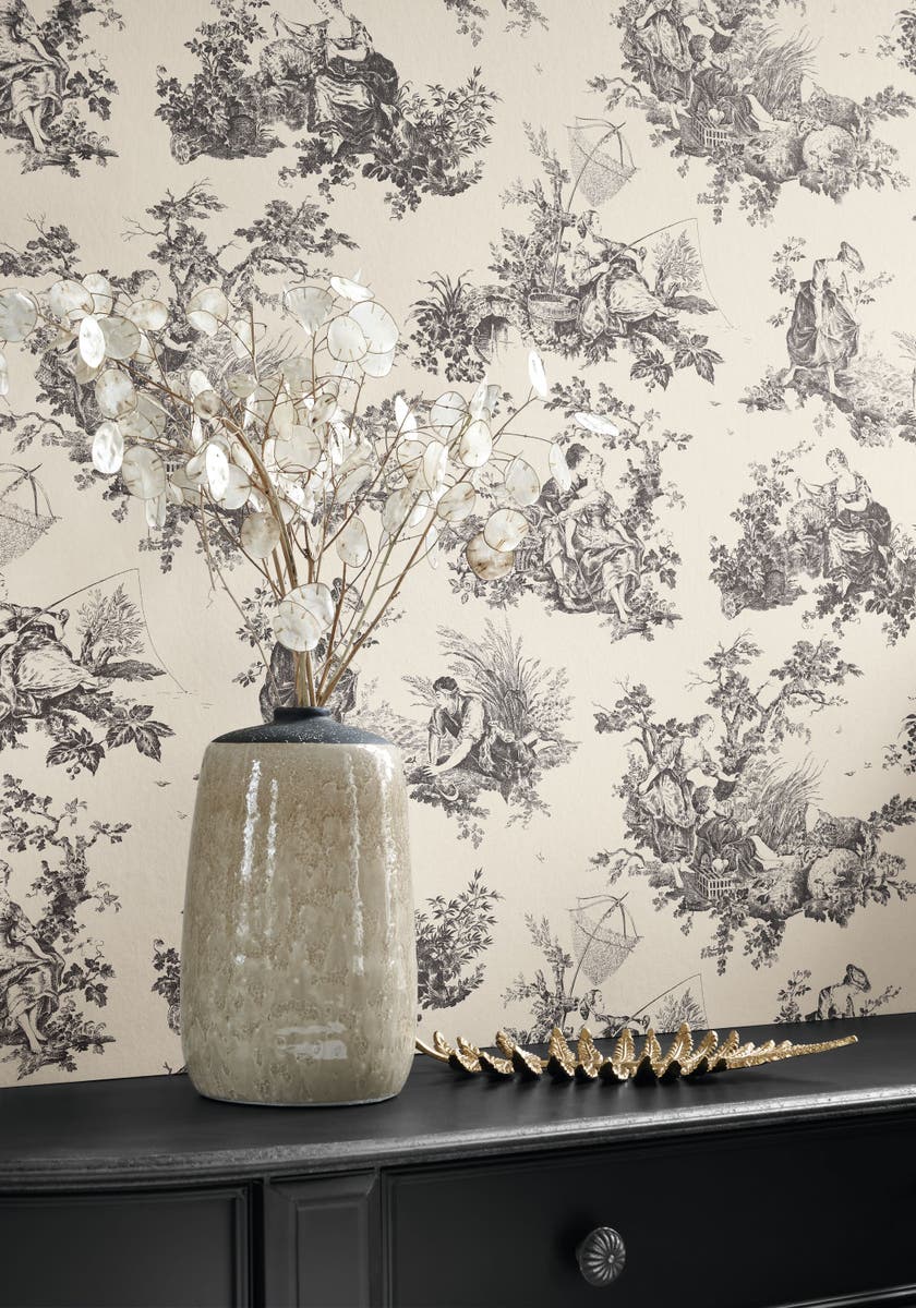 Casadeco Scene D'Été Noir Fusain