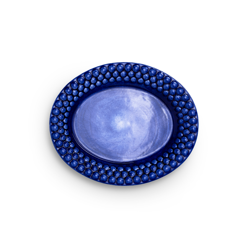 Bubbles Tallrik 20 x 16 cm Blå