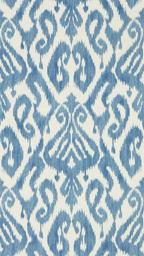 Sanderson - Kasuri Indigo Caspian Wallpapers