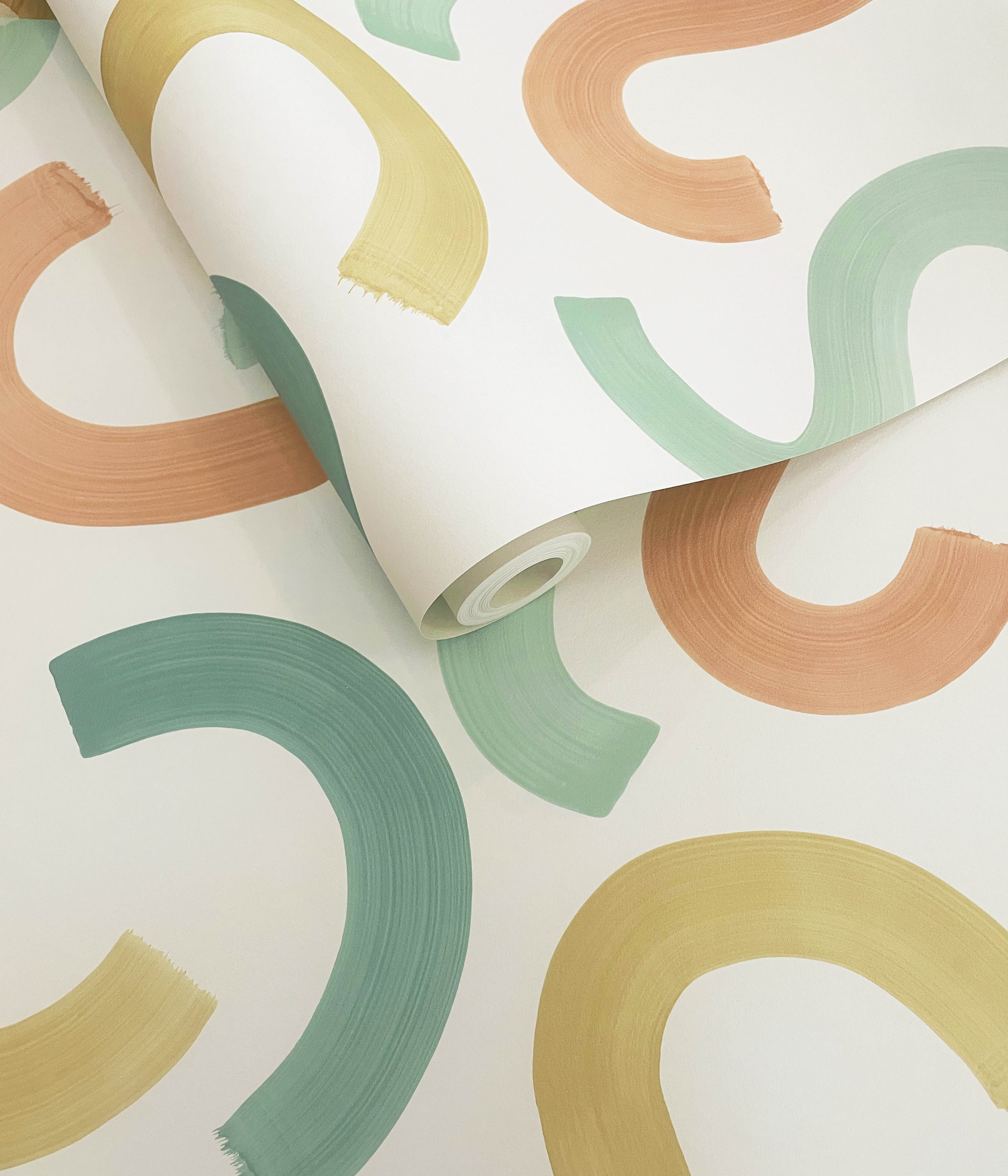 Intrade - Curly Confetti Teal / Ochre