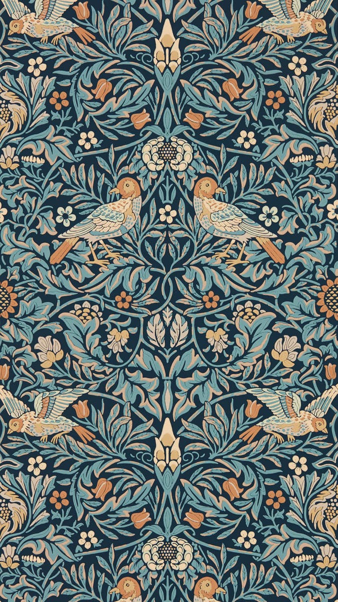 Morris & Co - Bird Webb`s Blue Emery Walker`s House Wall