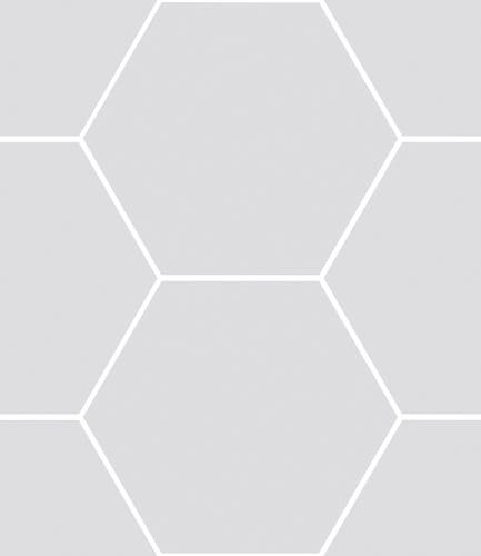 Haze Silver matt hexagon 15x17