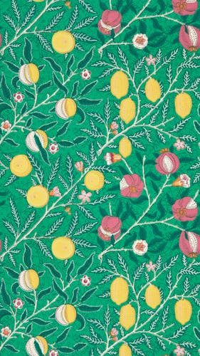 Morris & Co - Fruit Tangled Green Bedford Park Wallpapers